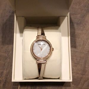 NWT Anne Klein Two Tone Bangle Watch